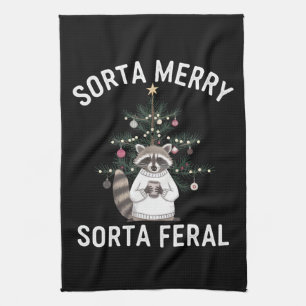 Linge De Cuisine Raton de Noël plutôt joyeux plutôt sauvage Noël