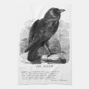 Linge De Cuisine Raven par Edgar Allen Poe