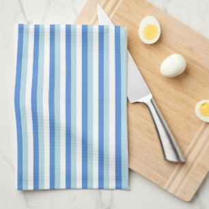 Linge De Cuisine Rayé bleu et blanc