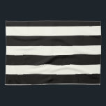 Linge De Cuisine Rayure noire et blanche<br><div class="desc">Motif noir et blanc classique de rayure</div>