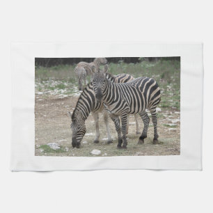 Linge De Cuisine Rayures chiques africaines mignonnes de safari de