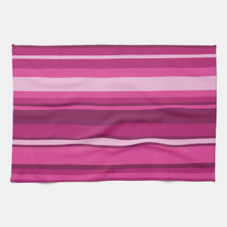 Linge De Cuisine Rayures de Fuschia