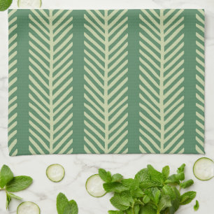 Linge De Cuisine Rayures de palmier tropical