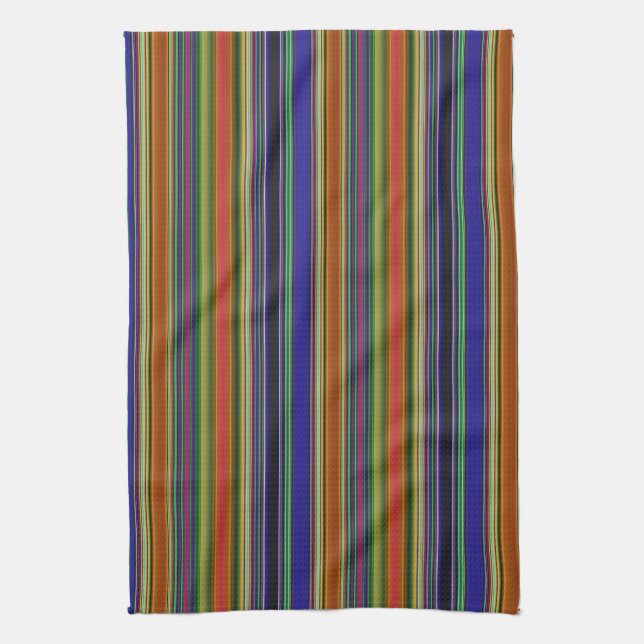 Linge De Cuisine Rayures de plage (Vertical)