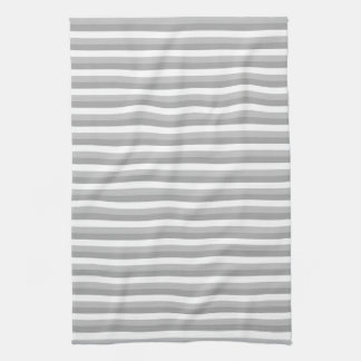 Linge De Cuisine Rayures grises et blanches. Modèle