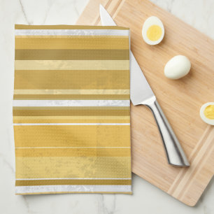 Linge De Cuisine Rayures Jaune