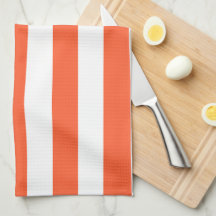 Rayures orange et blanches