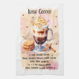 Linge De Cuisine Recette de café irlandais mignonne