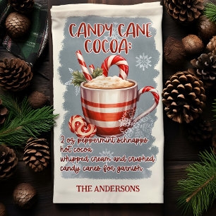 Linge De Cuisine Recette de cocktail de Noël au cacao et au bonbon 