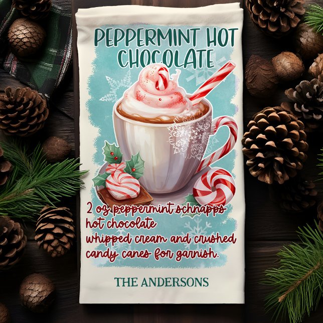 Linge De Cuisine Recette de cocktail de Noël au chocolat chaud à la (Créateur téléchargé)