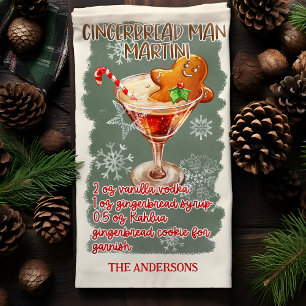 Linge De Cuisine Recette de cocktail de Noël au martini Gingerbread