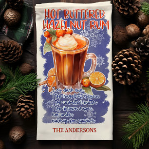 Linge De Cuisine Recette de cocktail de Noël au rhum et noisette be