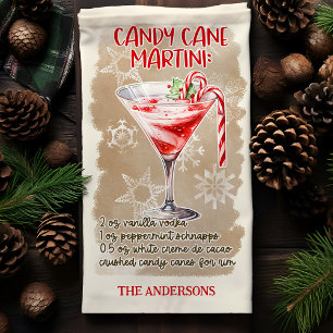 Linge De Cuisine Recette de cocktail de Noël Candy Cane Martini