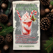 Recette de cocktail de Noël Candy Cane White Russi