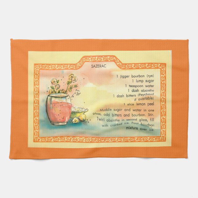 Linge De Cuisine Recette de cocktail Sazerac (Horizontal)