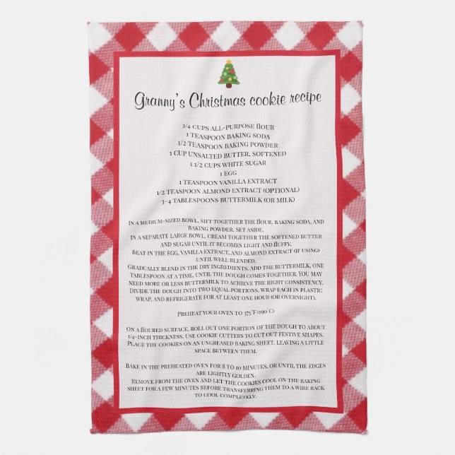 Linge De Cuisine Recette de famille Noël (Vertical)