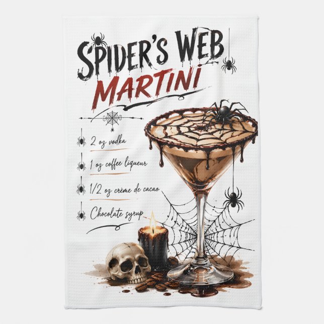 Linge De Cuisine Recette de Martini toile d'araignée (Vertical)