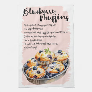 Linge De Cuisine Recette de pâtisserie de muffins bleuets