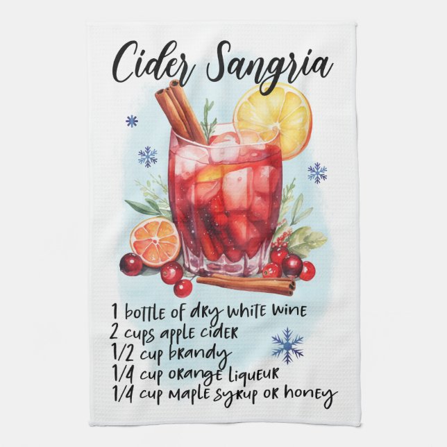 Linge De Cuisine Recette de sangria au cidre (Vertical)