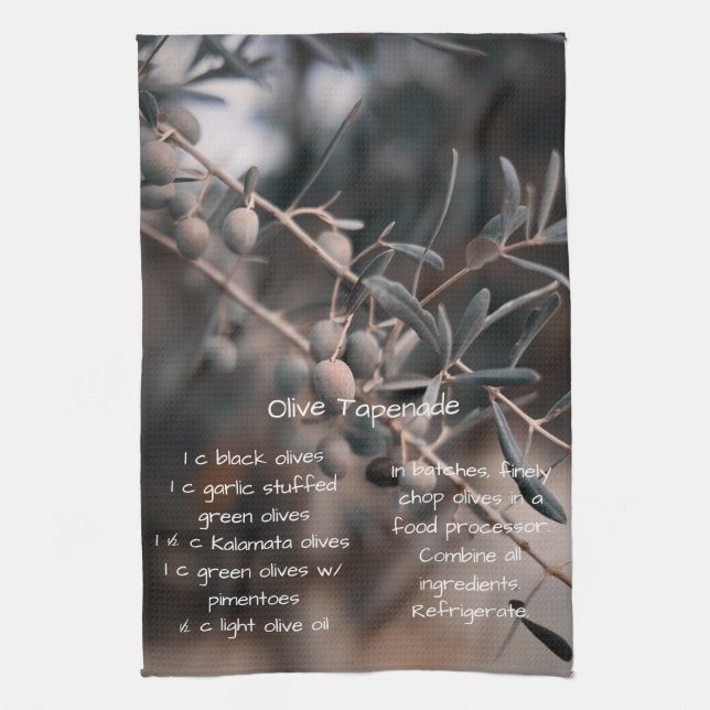 Linge De Cuisine Recette de tapenade d'olive, fait maison, Cuisine (Vertical)