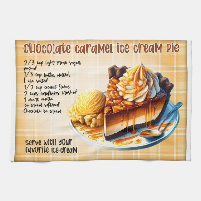 Linge De Cuisine Recette de tarte à la crème glacée au chocolat car (Horizontal)
