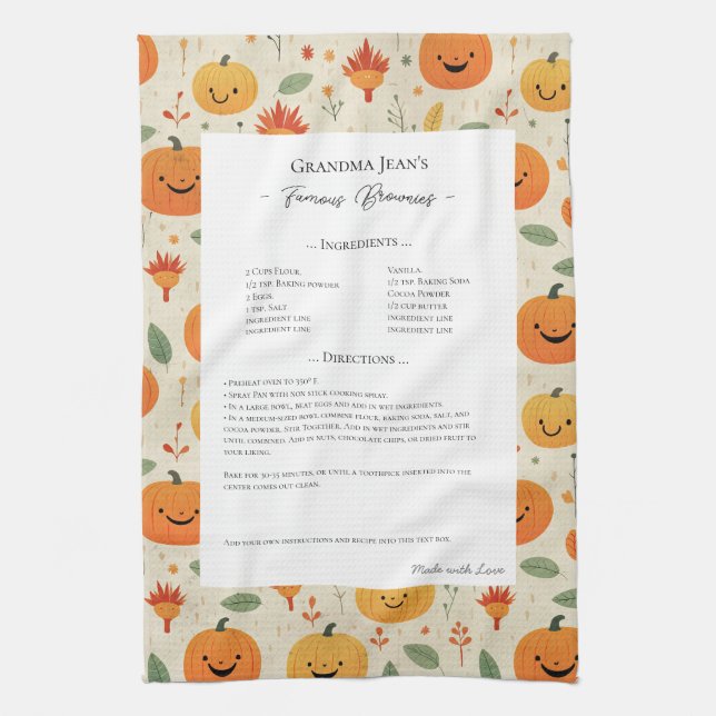 Linge De Cuisine Recette famille Heirloom Halloween Motif (Vertical)