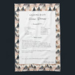 Linge De Cuisine Recette famille Hirloom Mountain Trees<br><div class="desc">Gardez la serviette à thé de la recette familiale. Partagez la recette de chili de l'oncle Jim ou le plat de casserole de la grande tante Aggie, qui a toujours été le plat préféré de grâces. Un design modèle élégant et simple peut être facilement ajusté pour partager vos recettes familiales...</div>