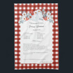 Linge De Cuisine Recette famille Keepsaké Héirloom Noël Floral<br><div class="desc">Gardez la serviette à thé de la recette familiale. Partagez la recette de chili de l'oncle Jim ou le plat de casserole de la grande tante Aggie, qui a toujours été le plat préféré de grâces. Un design modèle élégant et simple peut être facilement ajusté pour partager vos recettes familiales...</div>