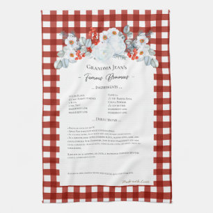 Linge De Cuisine Recette famille Keepsaké Héirloom Noël Floral