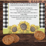 Linge De Cuisine Recette garsée tournesol floral noir blanc plaid<br><div class="desc">Entrez votre propre recette ou gardez la recette de biscuits de grand-mère. Créez votre propre Recette de conservation de Noël Rouge Buffaloe plaid Camion Black and White Buffalo Plaid Recette de conservation. Nos produits personnalisés sont de grands cadeaux pour n'importe quelle raison.</div>