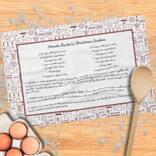 Linge De Cuisine Recette Heirloom Keepsaké cadeau mémoire pour elle