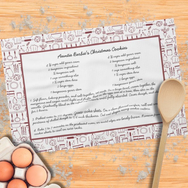 Linge De Cuisine Recette Heirloom Keepsaké cadeau mémoire pour elle (Créateur téléchargé)