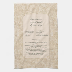 Linge De Cuisine Recette traditionnelle de damas vintage pour Apple