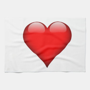 Linge De Cuisine Red Heart Love