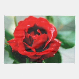 Linge De Cuisine Red Rose Love
