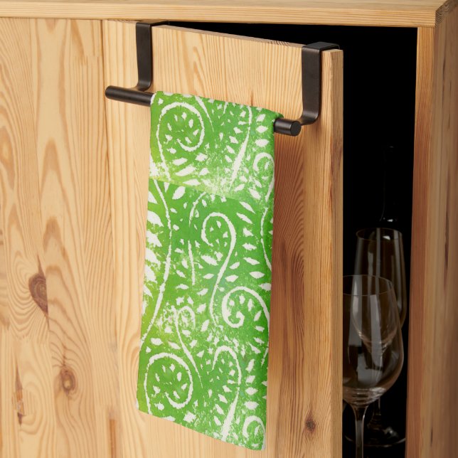 Linge De Cuisine Refreshing Ferny Fronds (Pliage en tiers)