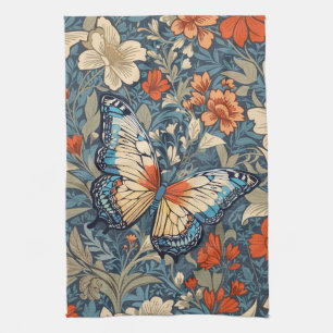 Linge De Cuisine Regal Butterfly Amidst William Morris Floral