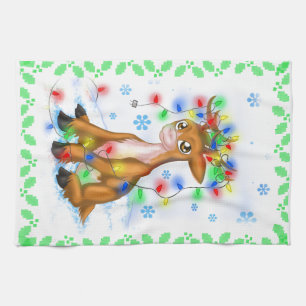 Linge De Cuisine Reindeder de Noël