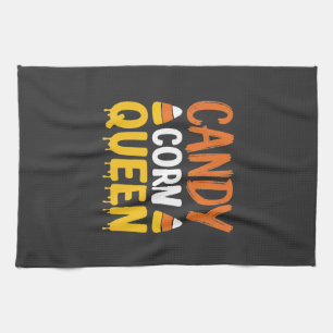 Linge De Cuisine Reine Candy Corn Graphique Halloween_1