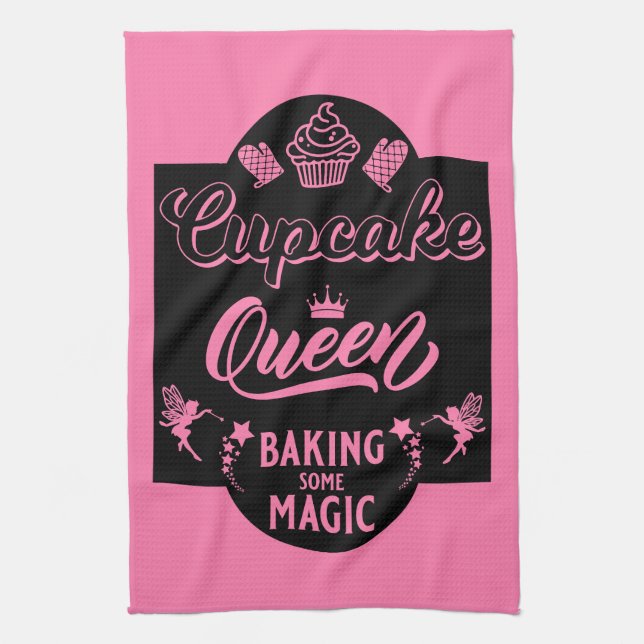 Linge De Cuisine Reine Cupcake (Vertical)