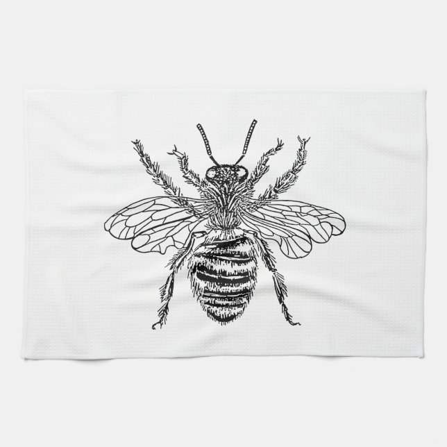 Linge De Cuisine Reine des abeilles (Horizontal)
