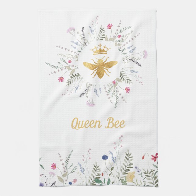 Linge De Cuisine reine fleur sauvage (Vertical)