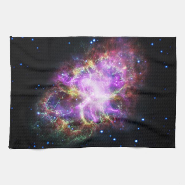 Linge De Cuisine Rémanent de supernova de la nébuleuse du Crabe, co (Horizontal)