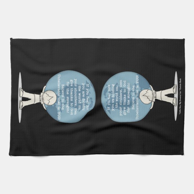 Linge De Cuisine Remerciements pour la force (Horizontal)