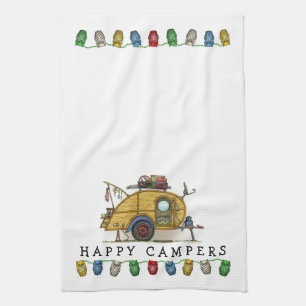 Linge De Cuisine Remorque vintage mignonne de voyage de campeur de