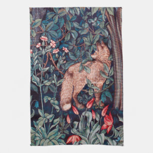Linge De Cuisine Renard dans la forêt, William Morris