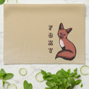 Linge De Cuisine Renard roux beau et beau