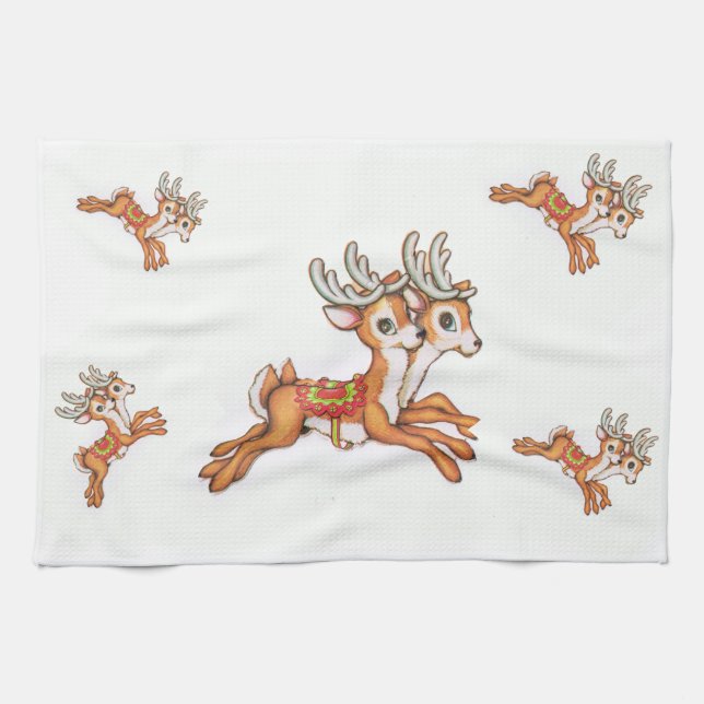 Linge De Cuisine Renard vintage (Horizontal)