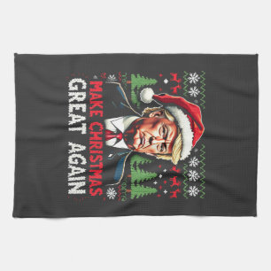 Linge De Cuisine Rendre Noël super à nouveau moche Noël Sweat Trump