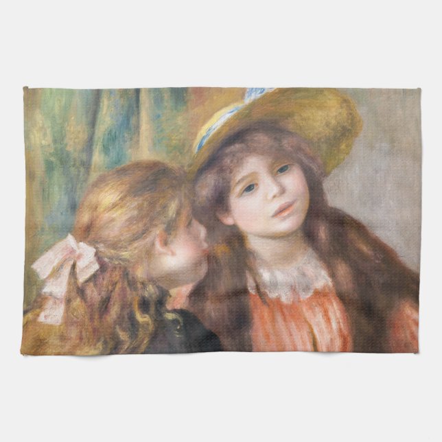 Linge De Cuisine Renoir - Portrait de deux petites filles (Horizontal)